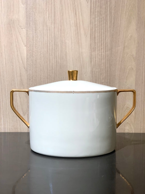 Armani Casa Durer Golden Striped Pattern Soup Tureen